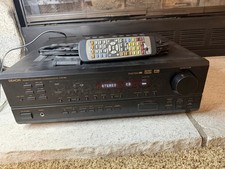 Denon AVR-682 AV Receiver Fully Tested Working w/ Remote Box Antennas Bundle