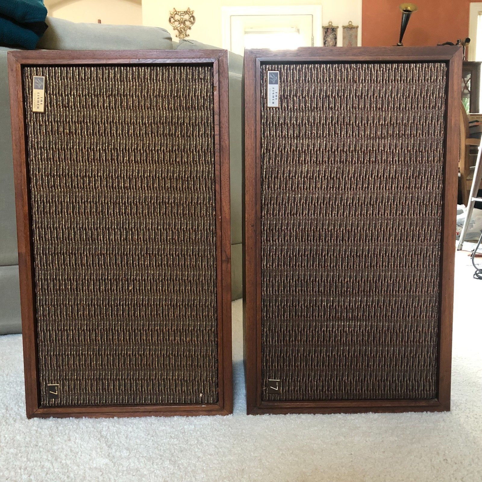 Vintage    Fisher  Xp-7   Speakers