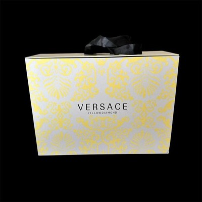 Authentic Versace Yellow Diamond perfume Gift Box - Yellow & White, Empty, Used