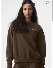 NWT Alo Yoga Accolade Straight Leg Women Sweatpant - Espresso Size S