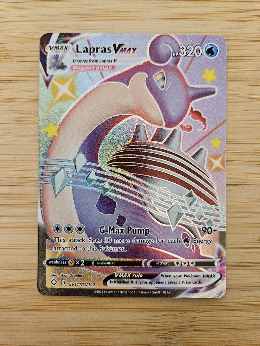 Lapras Vmax SV111/SV122 Shining Fates NM SHINY Full Art Pokemon Card | eBay Lapras Vmax SV111/SV122 Shining Fates NM SHINY Full Art Pokemon Card | eBay