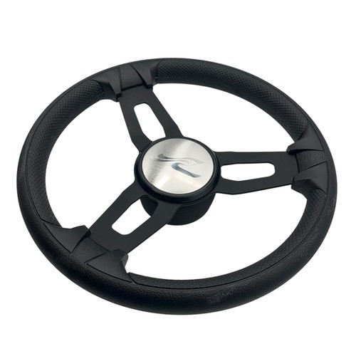 Model M703 Marine Steering Wheel Black Brushed Aluminum Spokes KEY HUB | SeaRay - Picture 13 of 16