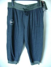 NEW NWT WOMEN'S UNDER ARMOUR JOGGER PANTS M HEAT GEAR CROPPED GRAY GREEN