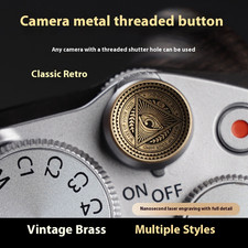 Pulsante otturatore ottone accessori fotocamera adatti per Nikon Fuji Sony Leica Canon