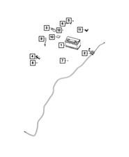 Genuine Mopar Battery Positive Wiring 68207018ae