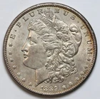 1889 $1 Morgan Silver Dollar Uncirculated - RAW - Toned