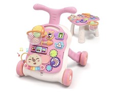 3 in 1 Baby Walker and Activity Table - Pink