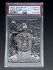 2026 Topps Chrome - World Series at Night Shohei Ohtani #WSN-1 PSA 8