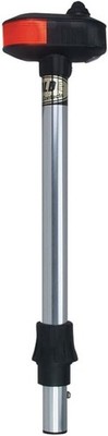  Perko 1421DP2CHR 12'' Removable Bi-Color Pole Light with Deck Utility Light