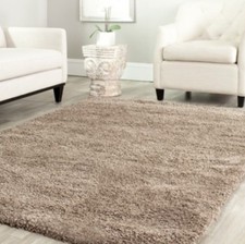 Taupe Light Brown Shag Area Rug Rugs 4 x 6 5 ...