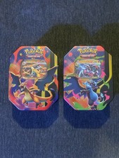 Pokémon TCG Mega Charizard X & Y Tins. BOTH TINS. Brand New Sealed