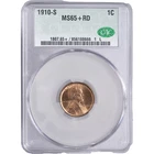 1910-S 1c Lincoln Wheat Cent ~ CAC MS65+RD