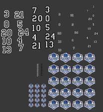 Set Of Custom Youth Basketball Vinyl Iron-On Decals 95 Decals Priority Shipping