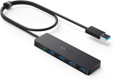 Anker 4-Port Ultra-Slim Data USB 3.0 Hub with 2ft Extended Cable for Mac Pro HDD