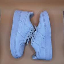 Big Kids Nike Air Force 1 Low LE White/White/White Size 4.5 y