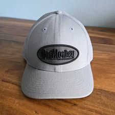 Gas Monkey Garage Gray Adjustable Black Patch Hat Baseball Hat