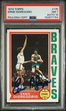1974 Topps Basketball #135 Ernie DiGregorio RC Signed Rookie PSA 7 DNA 10 AUTO