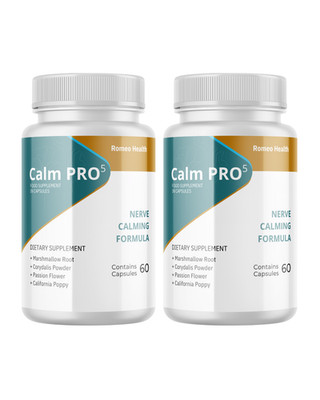 (2 Pack) CalmPro 5 Nerve Calming Support Formula Calm Pro 5