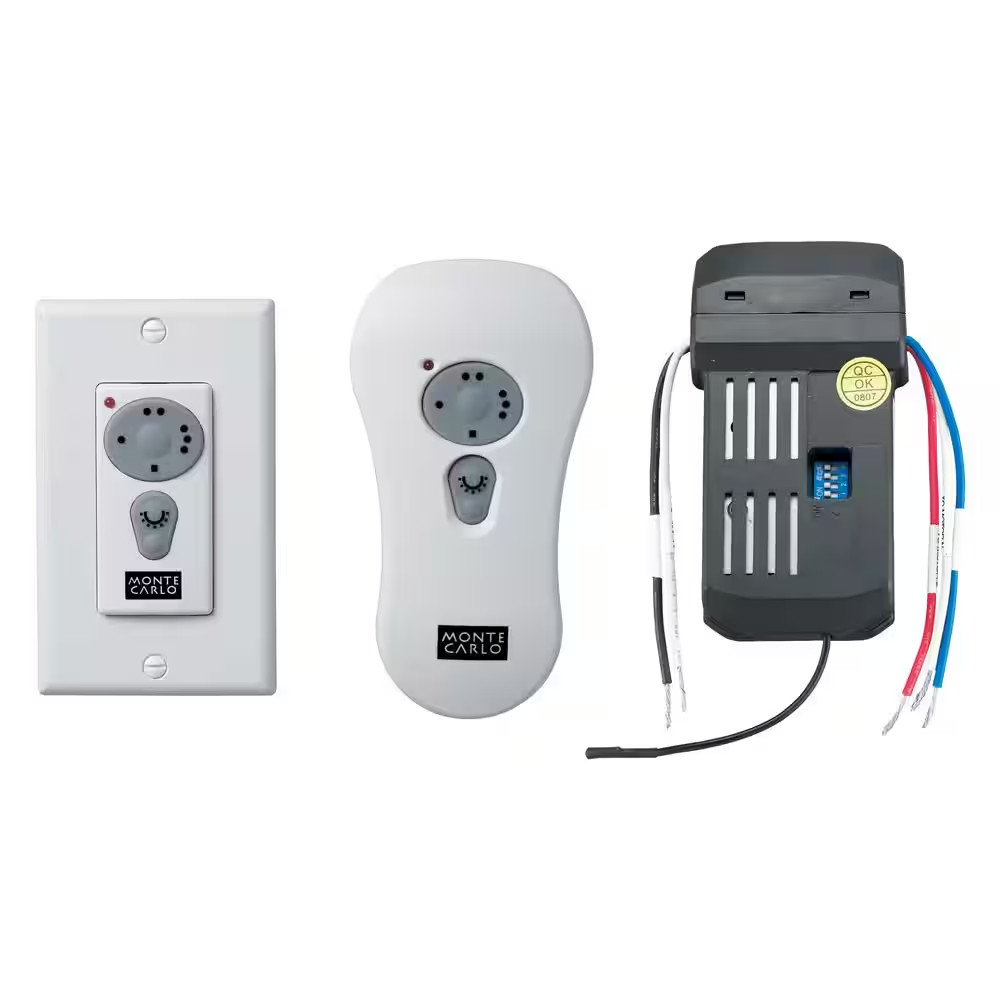 Ceiling Fan Control and Receiver with Three Speed Dimming Transmitter - Includes