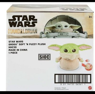 Star Wars Talking Grogu ''Baby Yoda'' 12 In. Soft 'N Fuzzy Plush - The Mandalorian
