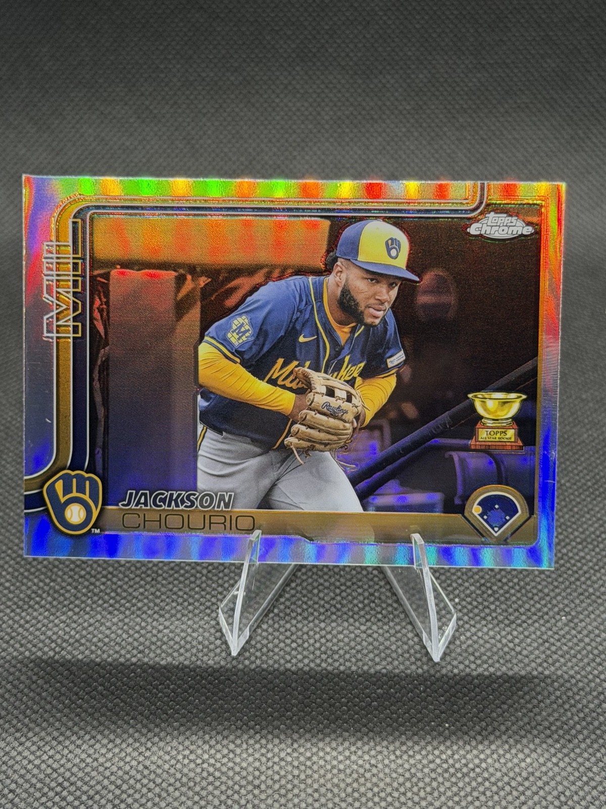 2025 Topps Chrome JACKSON CHOURIO #262 Image Variation Refractor SP