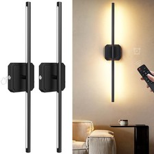 Battery Operated Wall Sconces Set of 2, 11