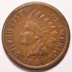 1884 Indian Head Penny Cent Very Fine (VF)