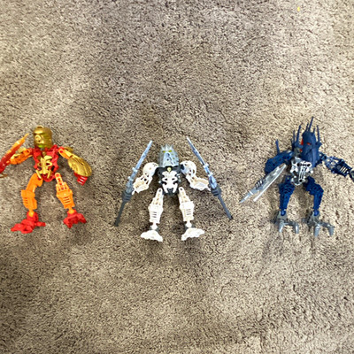 LEGO Bionicle Stars Buildable Action Figure Lot of 3 (Fully complete)