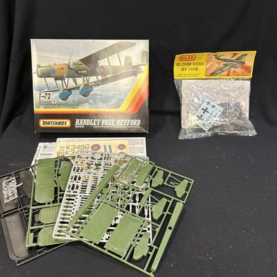 Matchbox Handley Page Heyford 1:72 & Bilek Blohm Voss BV 141B Model Kits NEW