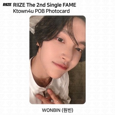 RIIZE The 2nd Single Album FAME Ktown4u POB Photocard KPOP K-POP