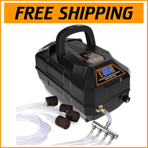 Rechargeable Aquarium Air Pump - Dual-Purpose, Adjustable Flow for Ponds & Tanks