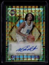 2023-24 Topps Finest Basketball Nick Smith Jr. Gold Refractor /50 Auto RC