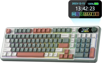 RK ROYAL KLUDGE S98 Mechanische Tastatur mit Smart Display und Hot-Swap-Technik