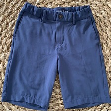 Abercrombie  Fitch Kids Boys Performance Golf Chino Shorts Sz 11/12 Blue