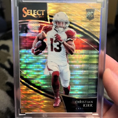 2018 Panini Select CHRISTIAN KIRK Field Level Orange Pulsar Prizm FOTL RC 2/9