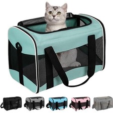 Soft-Sided Airline Approved Collapsible Dog Cat Travel Bag for Small