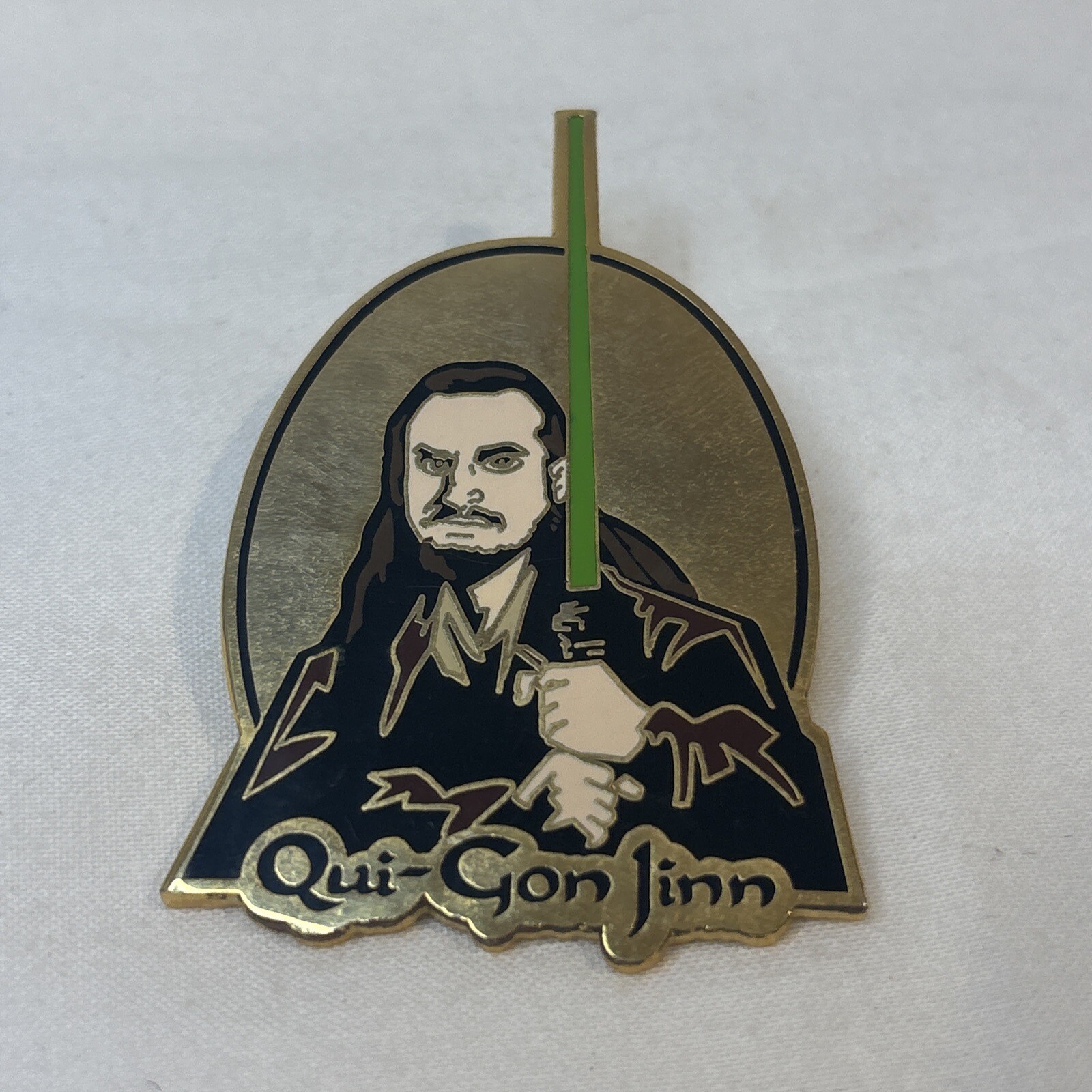 Lucas Films Pin Star Wars Episode 1 Qui- Gon Jinn Applause Jedi 1999