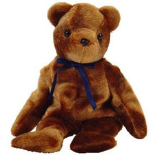 TY Beanie Baby - TED-e the Old Face Brown Bear (Internet Exclusive*(8.5 inch)