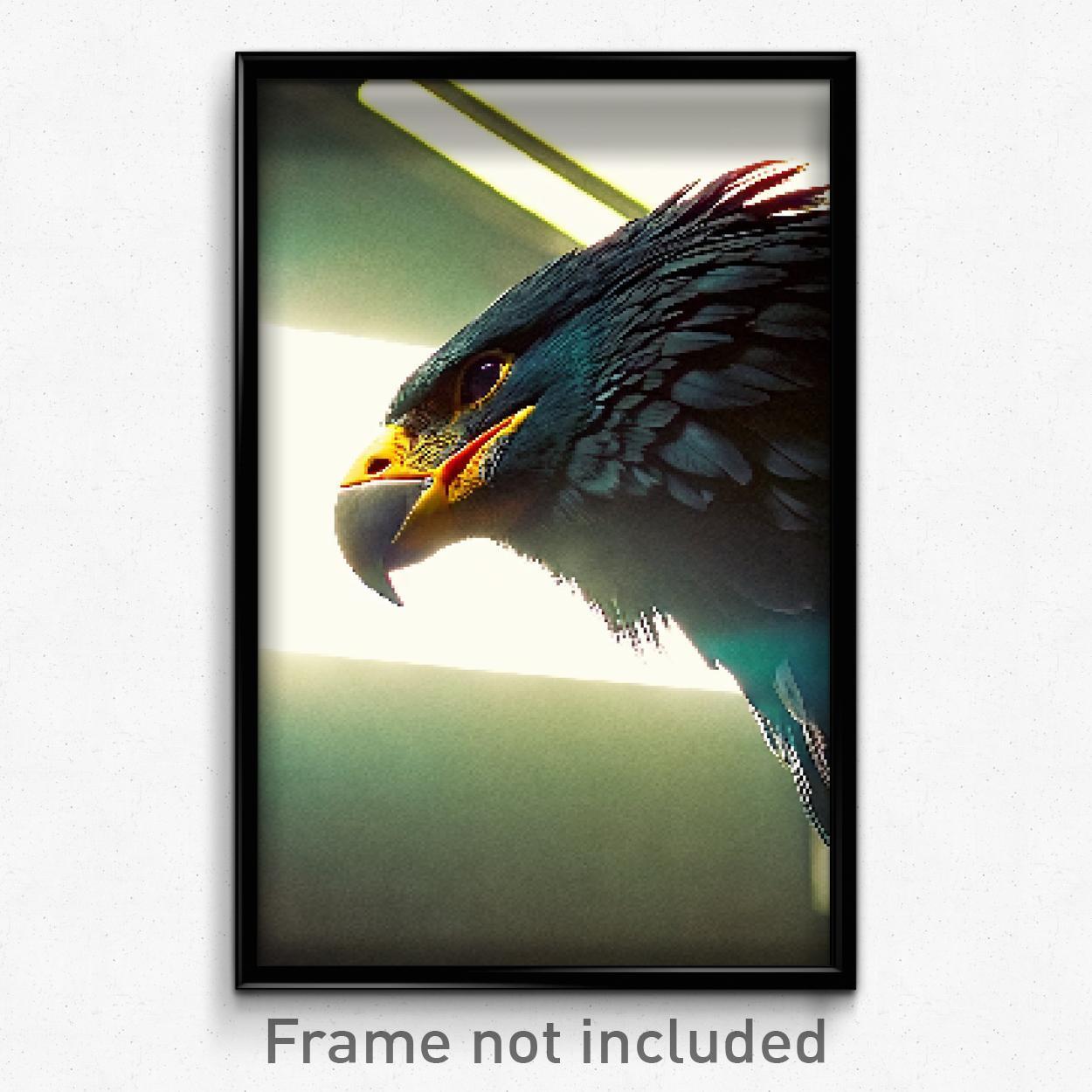 Pixel Art Poster - Striking Roost (8 Bit Psychedelic Trippy Video Game Print)