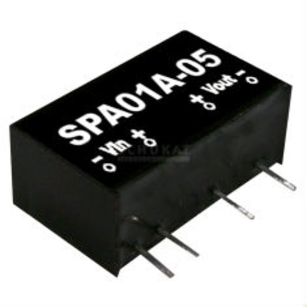 Meanwell SPA01A-15, Dc Dc-Wandler, 9-18:15V 67Ma 1W-image