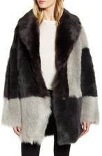 High Society Hiso Bernice Reversible Genuine Shearling Coat Size:2 $2450 Nwt