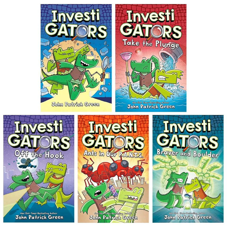 InvestiGators Series 5 Books Collection Box Set (Investigat | John Patrick Green - Image 1 of 1