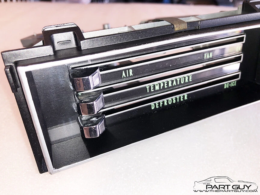 RECONSTRUIDO 66-67 Chevy II Nova CONTROL DE CALENTADOR INTERRUPTORES DE CALOR VERDES SIN AIRE ACONDICIONADO 1966 1967 Foto 2 de 4