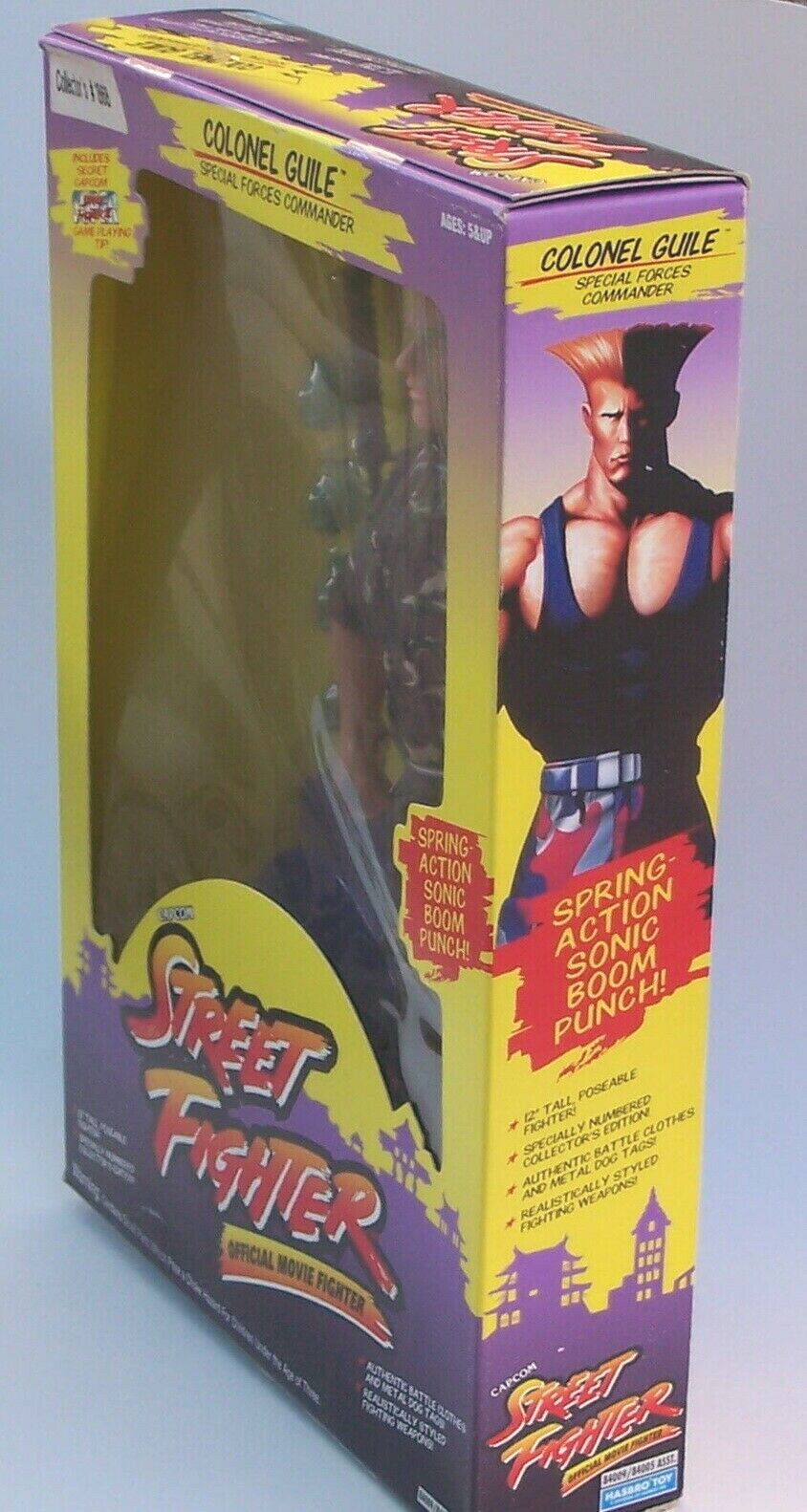 12 Inch Poseable Street fighter Colonel Guile Special Forces Commander New