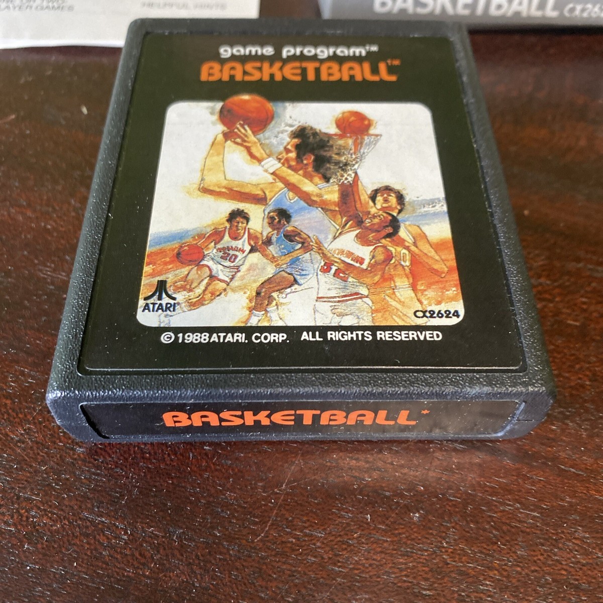 Jeu Atari 2600 Basketball Complet En Boîte PAL - Notice Incluse Bon état