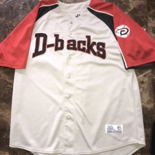 ARIZONA Diamondback Dbacks Dynasty Series Jersey Size XL 46-48 Grey, Red, Black