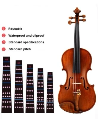 1pc Violin fingerboard position stickers beginners Practice Scale stickers AU - image 1 of 4