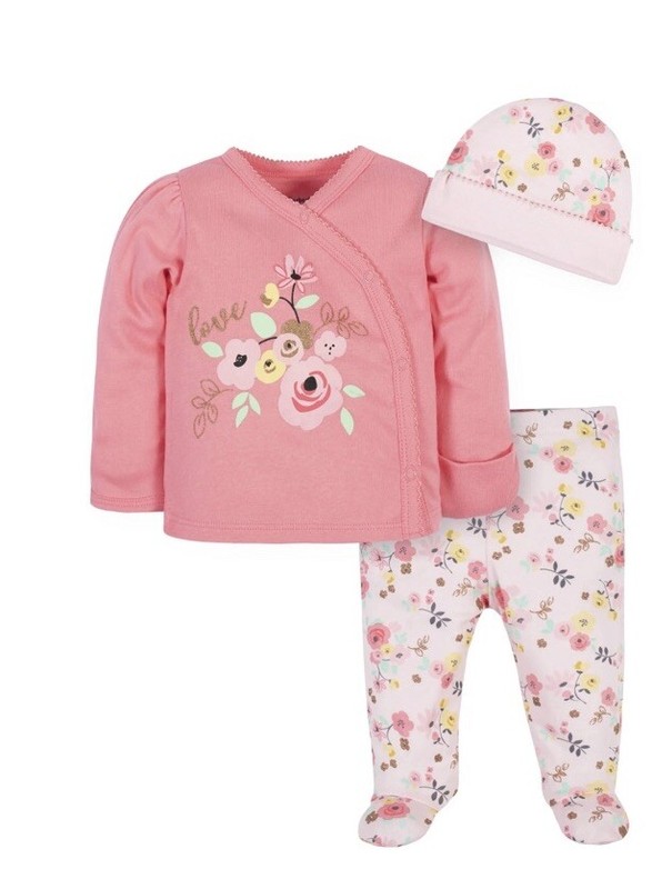 Gerber Girls Take Me Home 3 Piece Set - Love Me Size 0-3 months NWT