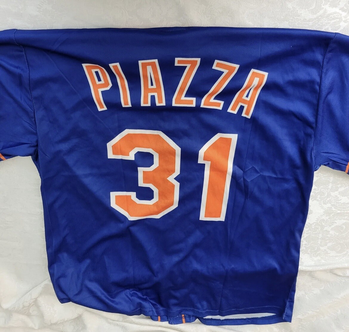 Mike Piazza New York Mets Blue Orange Uniform Jersey SGA #31