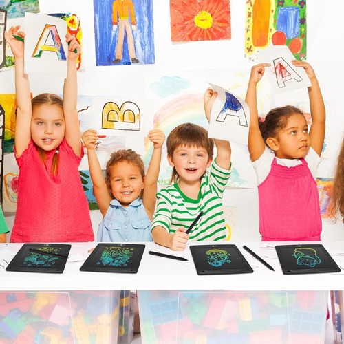Planches de gribouillage LCD protection oculaire - Pack de 20 tampons de dessin 8,5" pour enfants créatifs - Photo 5/8
